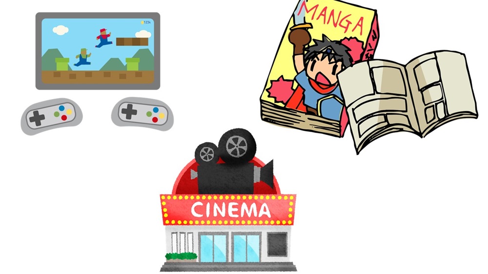 漫画、映画、ゲーム